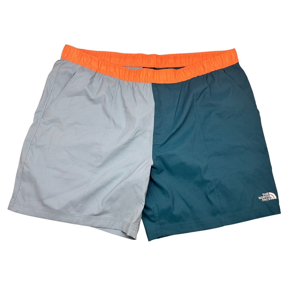 The North Face Class V Pull On Shorts Men XXL Blue Grey Orange NWT